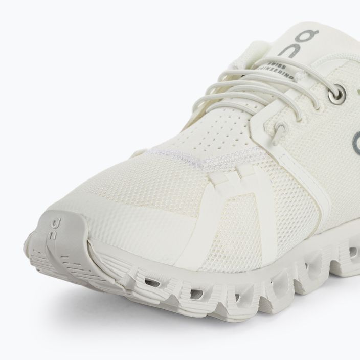 Women's On Running Cloud 5 undyed-white/white running shoes 7
