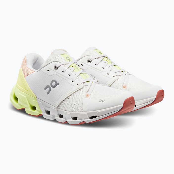 Women's On Running Cloudflyer 4 white/hay running shoes 3