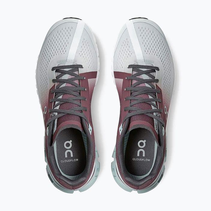 Women's running shoes On Cloudflow grey maroon 3599231 15
