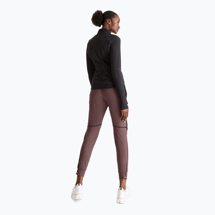 Women's On Running grape/black running trousers 2