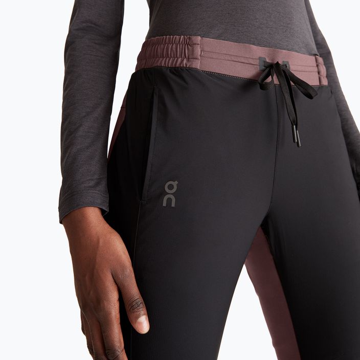 Women's On Running trousers grape/black 3
