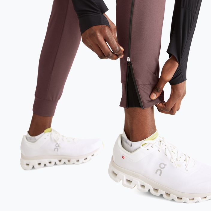 Women's On Running trousers grape/black 5