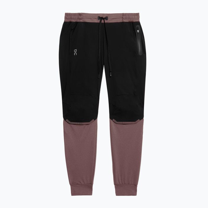 Women's On Running grape/black running trousers 6