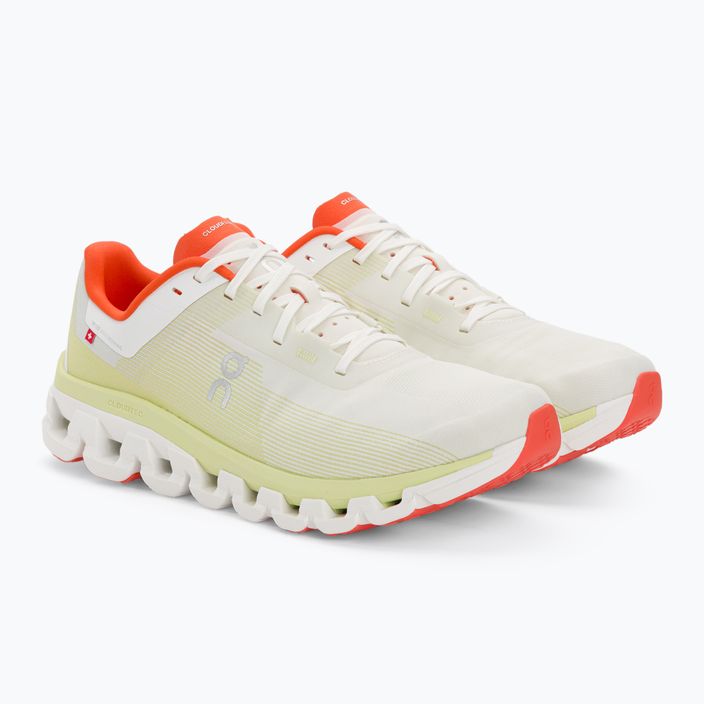 Men's running shoes On Cloudflow 4 white/hay 4