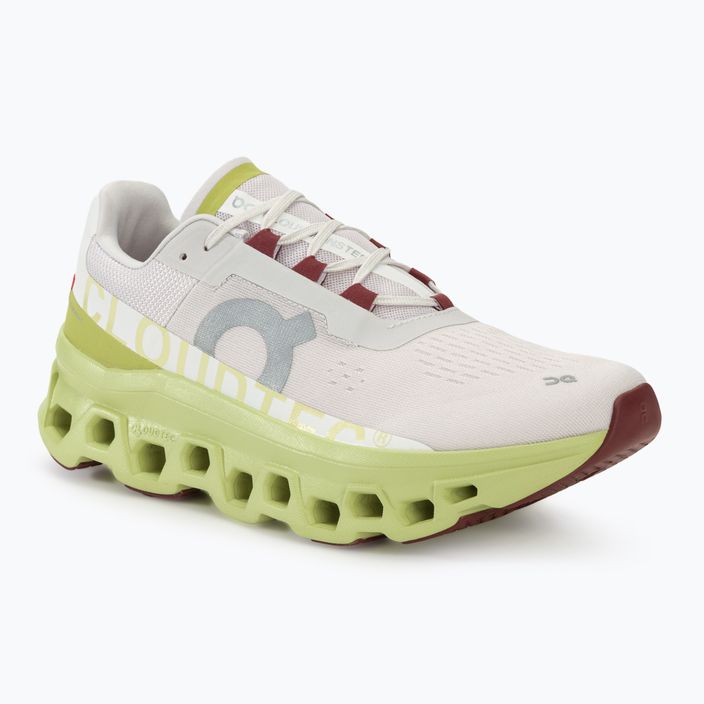 Men's On Running Cloudmonster frost/acacia running shoes