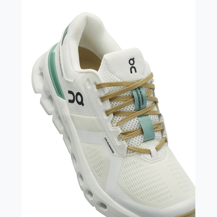 Women's On Running Cloudrunner 2 undyed/green running shoes 15