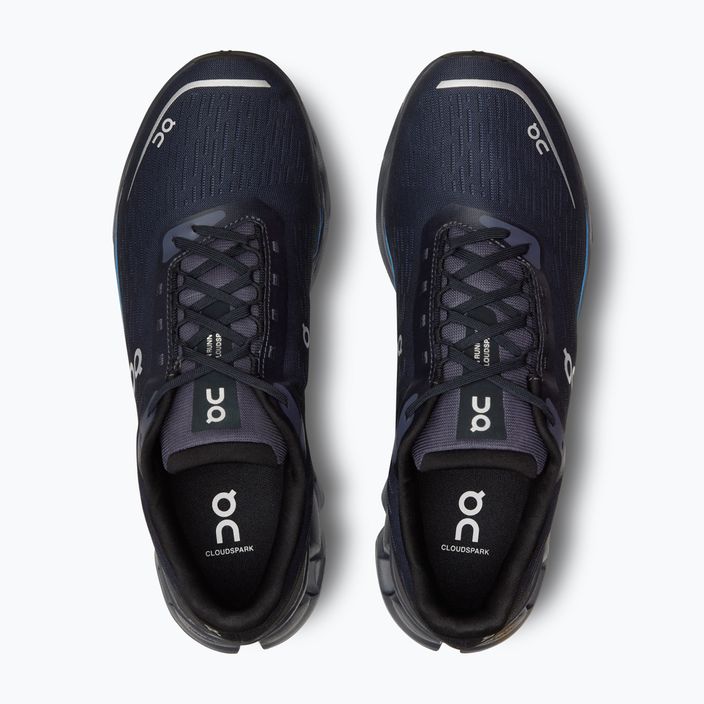 Men's On Running Cloudspark black/blueberry running shoes 13