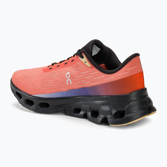 Women's On Running Cloudspark flame/black running shoes 3