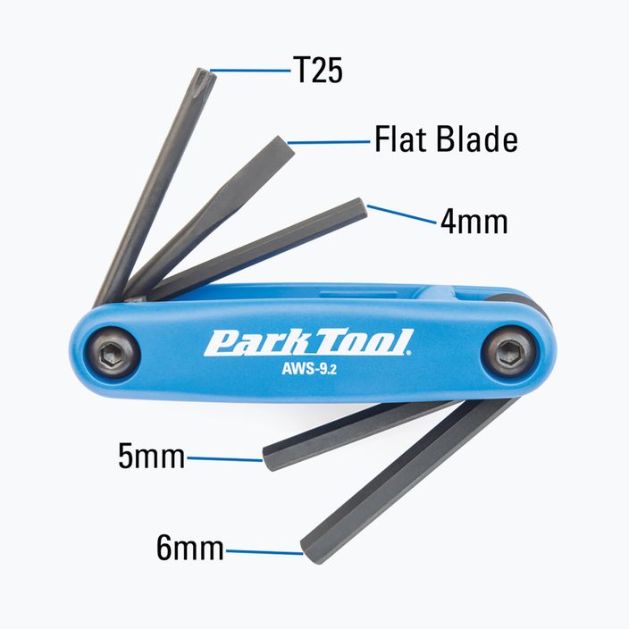 Allen/bolt spanner. Park Tool AWS-9.2 black/blue 3