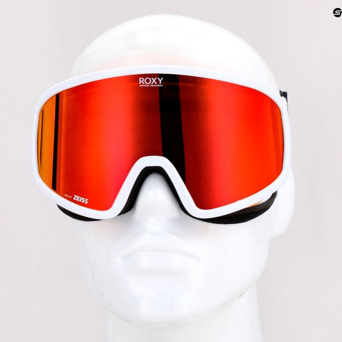 Women's snowboard goggles ROXY Feenity Color Luxe 2021 bright white/sonar ml revo red 8