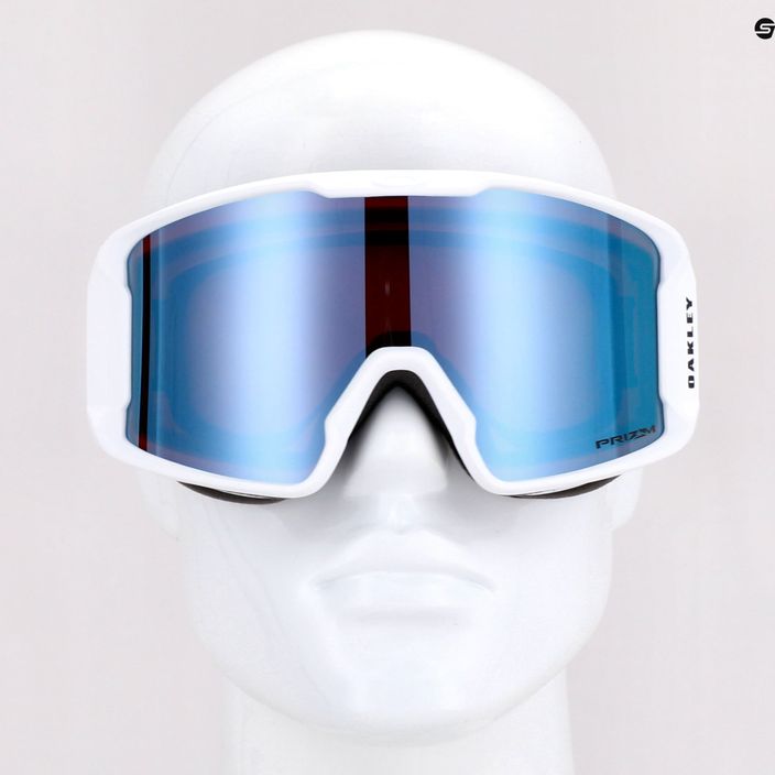 Oakley Line Miner matte white/prizm snow sapphire iridium ski goggles OO7093-41 7