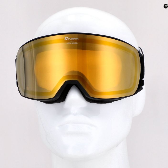 Ski goggles Alpina Nakiska Q-Lite black matt/gold 6