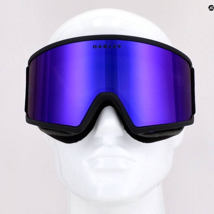 Oakley Target Line matte black/violet iridium ski goggles OO7120-14 7