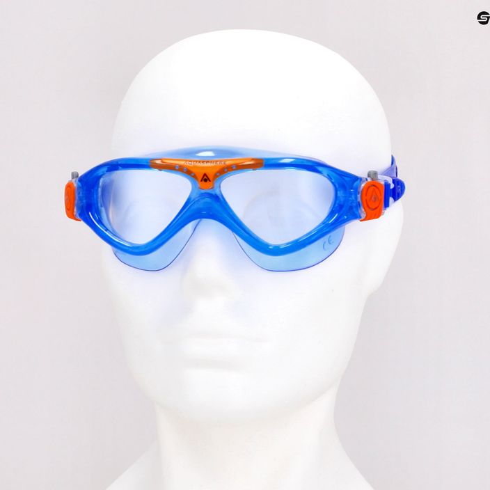Aquasphere Vista blue/orange/clear children's swimming mask MS5084008LC 7