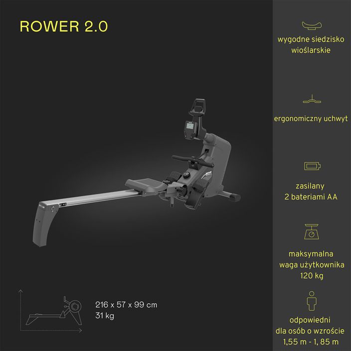 KETTLER Axos rower 2.0 Black RO1028-110 2