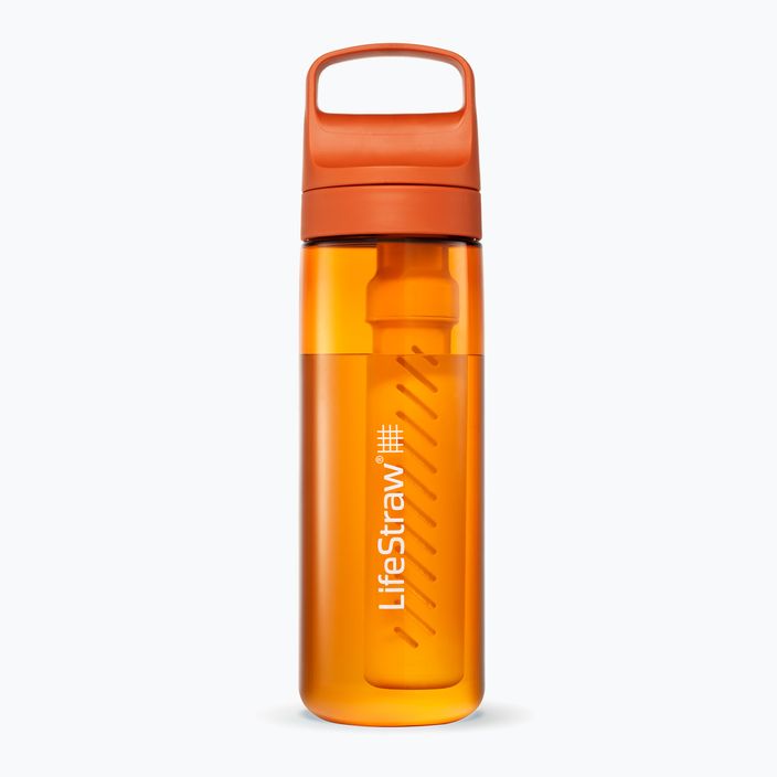 Lifestraw Go 2.0 travel bottle with filter 650 ml kyoto orange