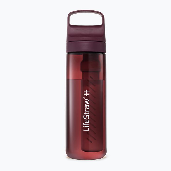 Lifestraw Go 2.0 travel bottle with filter 650ml merlot me away