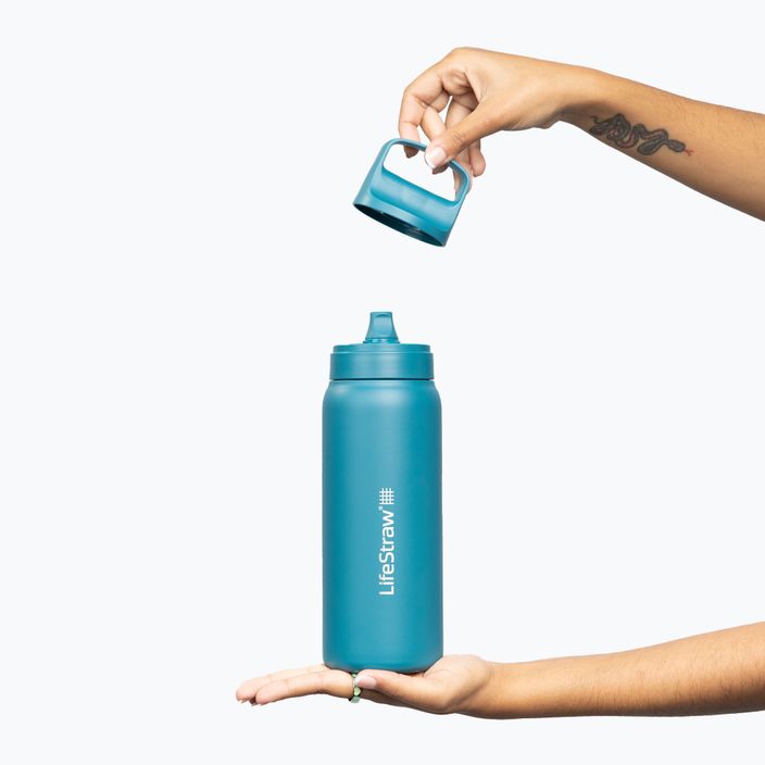 Lifestraw Go 2.0 Steel travel bottle with filter 700 ml lagoon teal 3