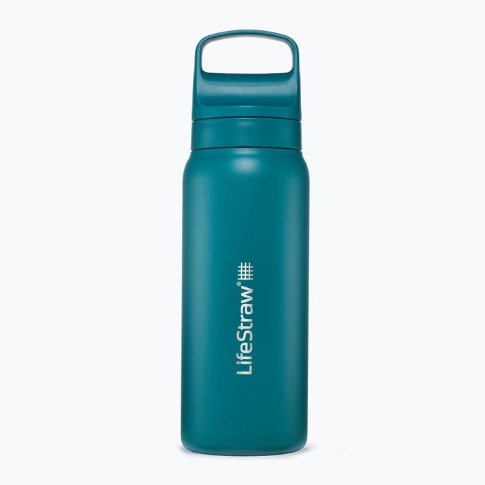 Lifestraw Go 2.0 Steel travel bottle with filter 1 l laguna teal