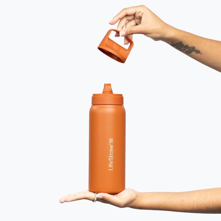 Lifestraw Go 2.0 Steel travel bottle with filter 1 l kyoto orange 3
