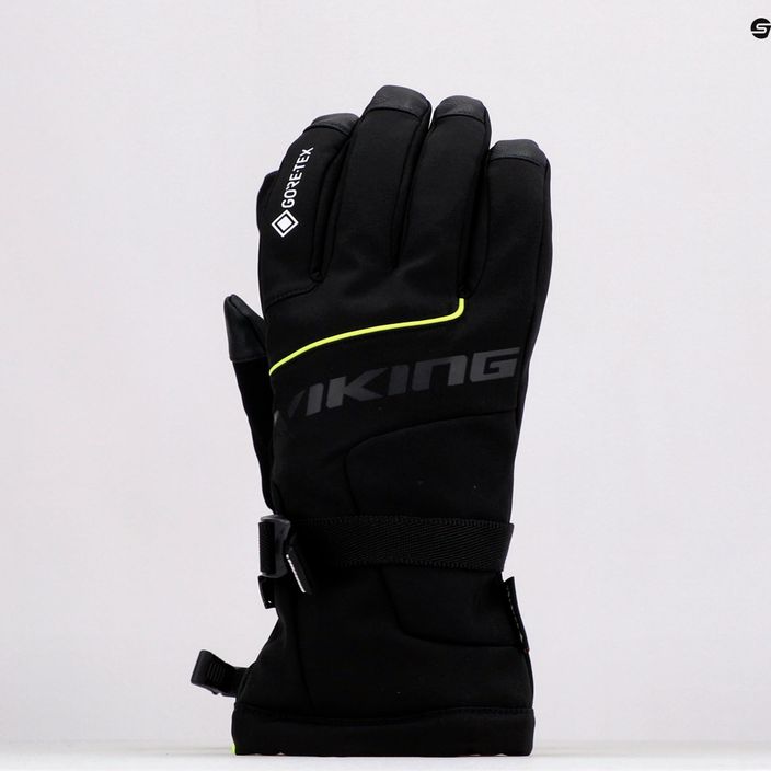 Men's Viking Hudson GTX Ski Gloves Black 160/22/8282/64 9