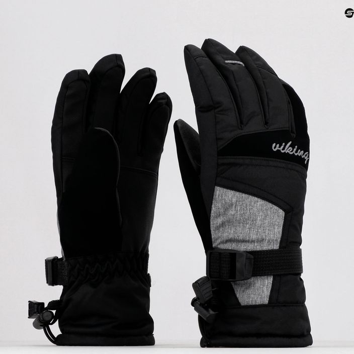 Women's ski gloves Viking Ronda Ski grey 113/20/5473/08 9
