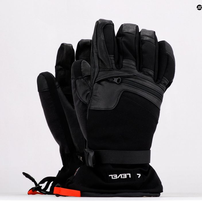 Men's snowboard gloves Level Ranger Leather black 2091 7