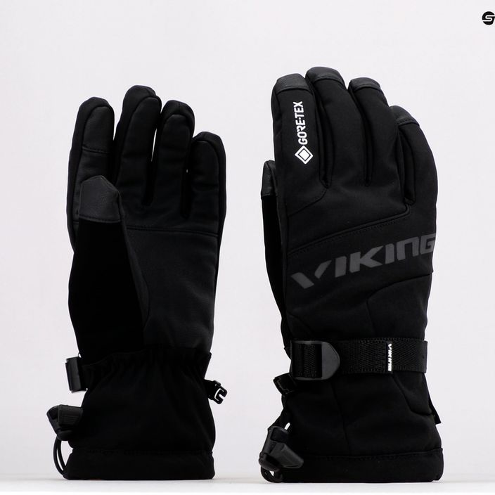 Men's Viking Hudson GTX Ski Gloves black 160/22/8282/09 8