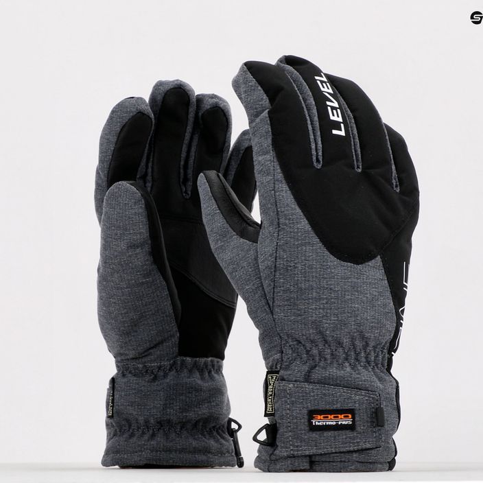 Men's ski gloves Level Alpine grey 3343 5