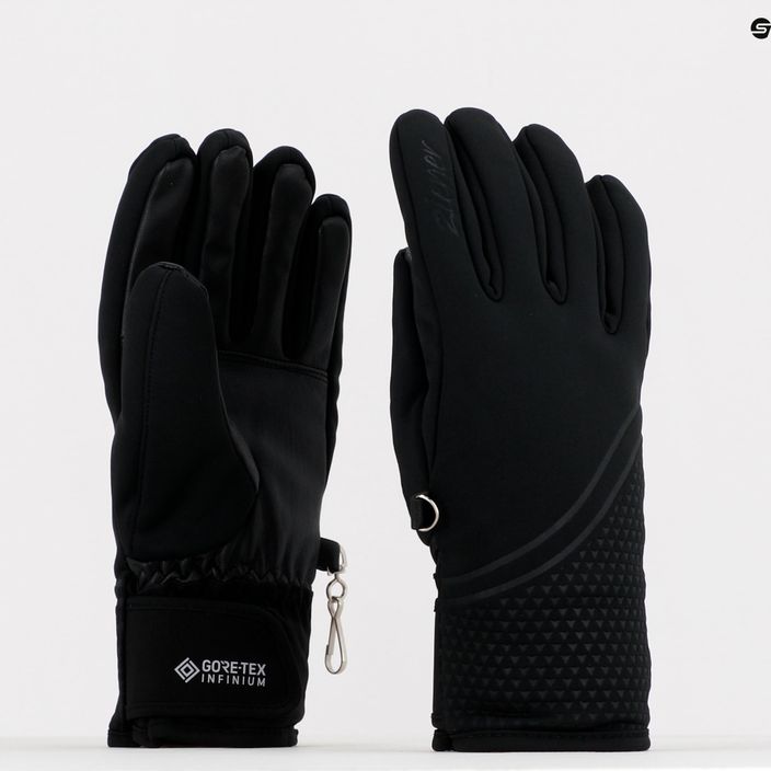 Women's ski glove ZIENER Kanta Gtx Inf black 801156.12 6