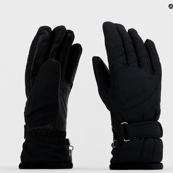 Women's ski glove ZIENER Kileni Pr black 801154.12 6