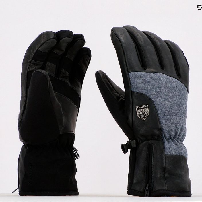 Level Sharp ski gloves grey 3330 7