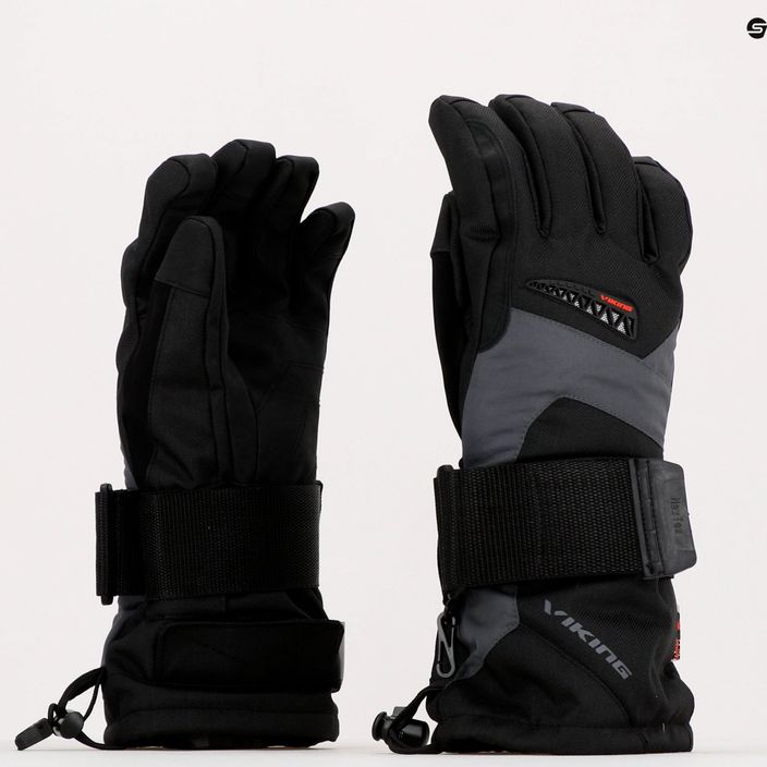 Men's snowboard gloves Viking Trex Snowboard grey 161/19/2244/08 10