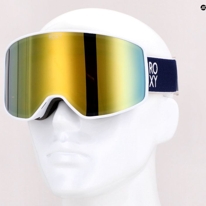 Women's snowboard goggles ROXY Storm Peak Chic 2021 bright white 7