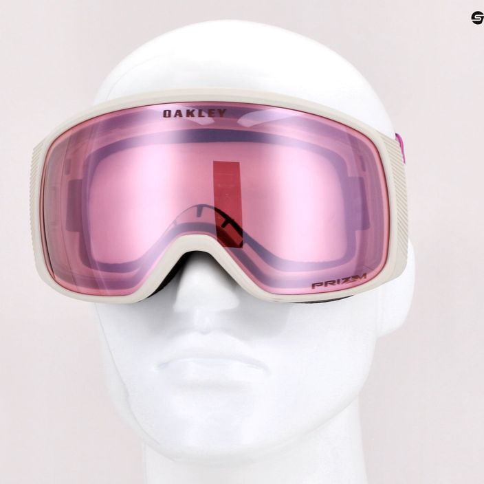 Oakley Flight Tracker matte ultra purple/prizm snow hi pink iridium ski goggles OO7105-47 5