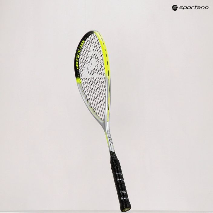 Dunlop Sq Hyperfibre Xt Revelation 125 squash racket black/yellow 773305 8