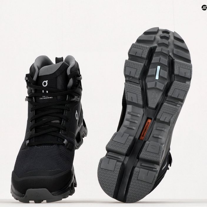 Men's trekking shoes On Cloudrock 2 Waterproof black 6398613 11