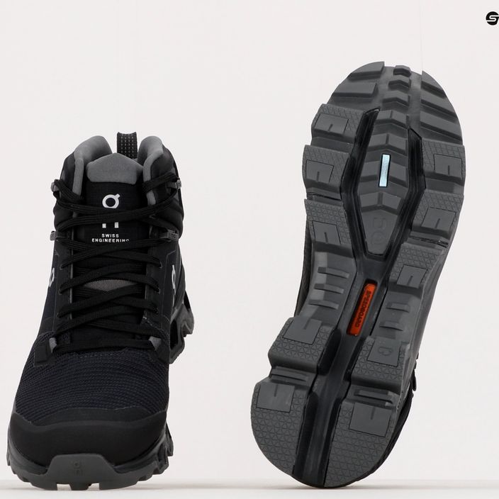 Women's trekking shoes On Cloudrock 2 Waterproof black 6398609 10