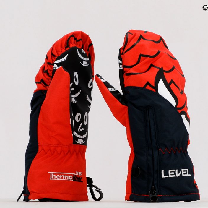 Level Lucky Mitt children's ski glove red 4146 7