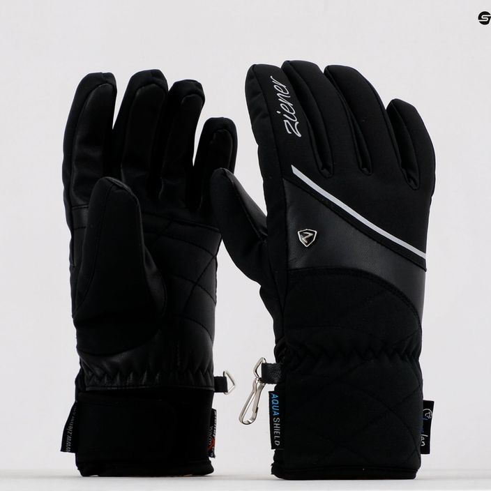 Women's ski glove ZIENER Kaika As Aw black 801167 12 6
