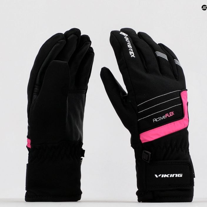 Children's ski glove Viking Helix GTX black 165/22/2252/46 9