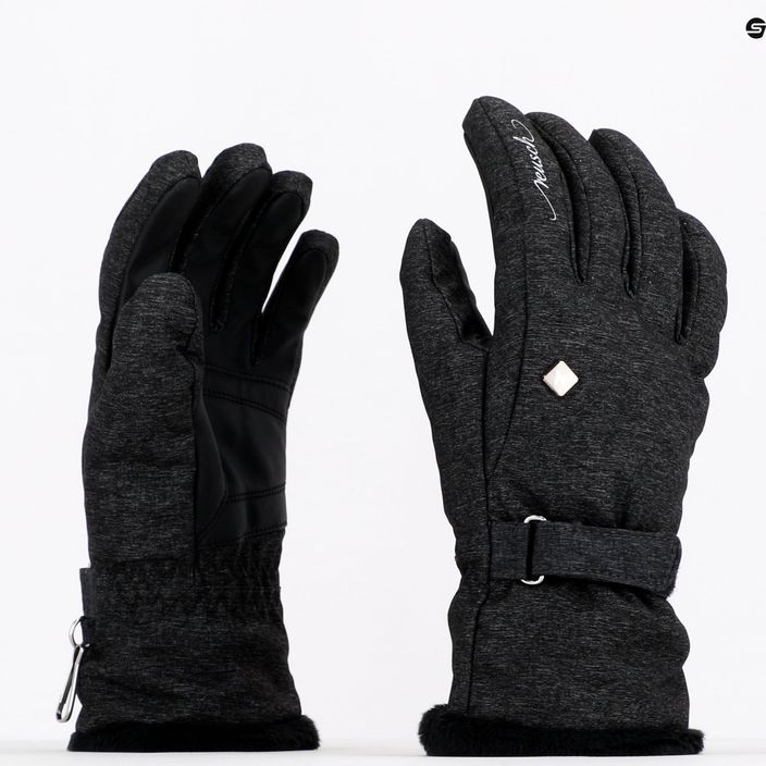 Reusch Laila grey ski gloves 49/31/141/7722 7