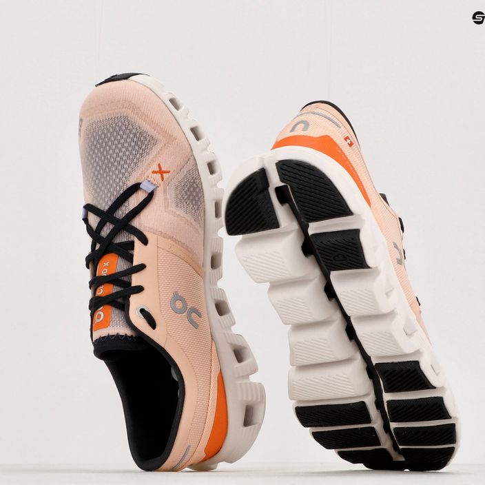 Women's running shoes On Cloud X 3 pink 6098691 13
