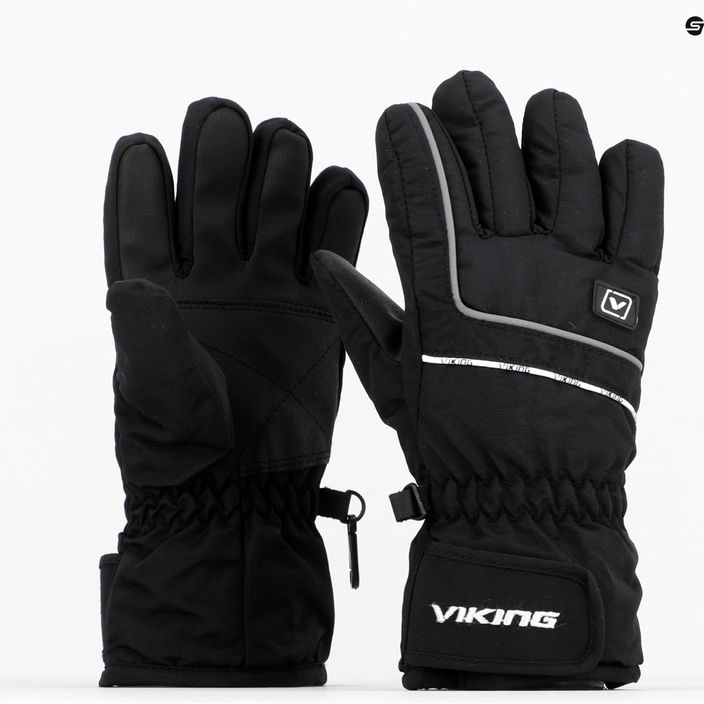 Viking Kevin children's ski gloves black 120/11/2255 8