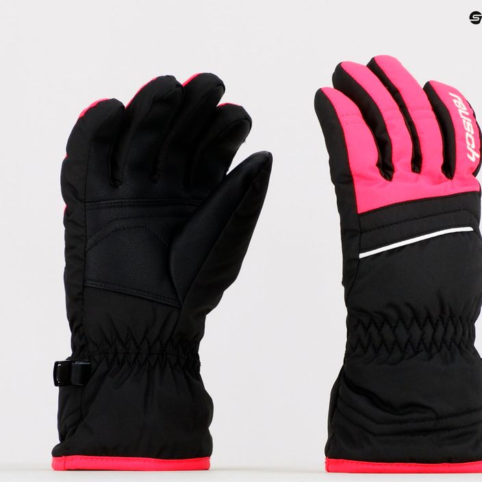 Reusch Alan children's ski gloves black/pink 60/61/115 6