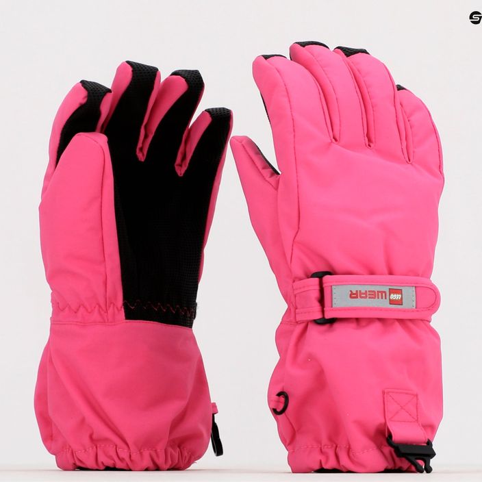 LEGO Lwatlin 700 children's ski gloves pink 22865 6