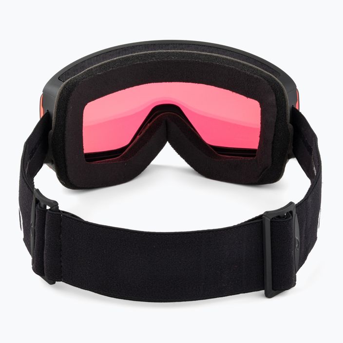 Giro Axis black wordmark/emerald/infrared ski goggles 4