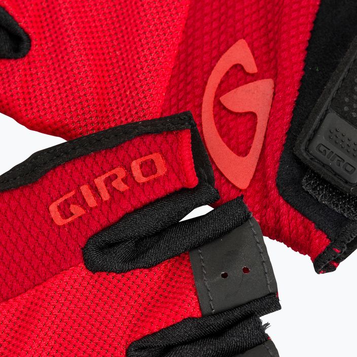 Men's cycling gloves Giro Bravo Gel bright red 4