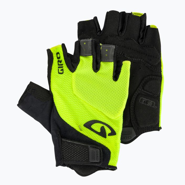 Men's cycling gloves Giro Bravo Gel highlight yellow