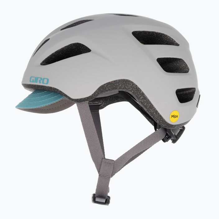 Giro Trella Integrated MIPS matte grey dark teal bicycle helmet 5